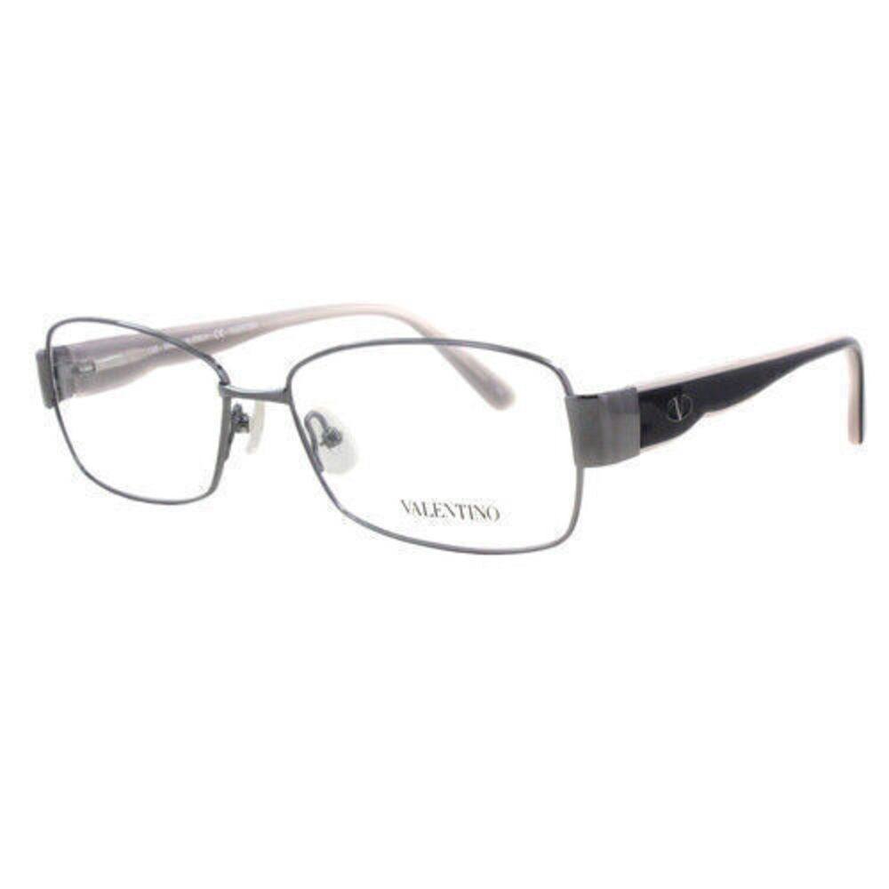 NWT Valentino V2101 060 Dark Rectangle 54mm Eyeglasses